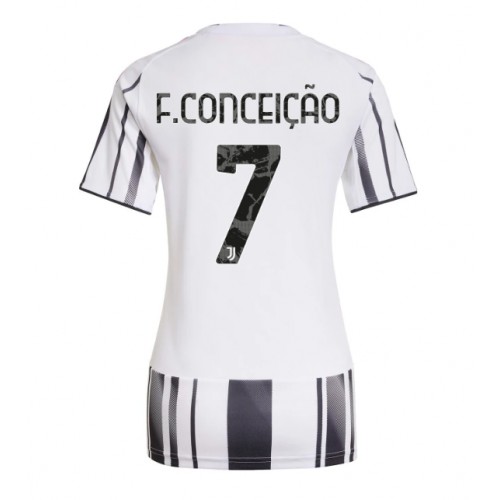 Maglia Calcio Juventus Francisco Conceicao #7 Prima Divisa Donna 2025-26 Manica Corta